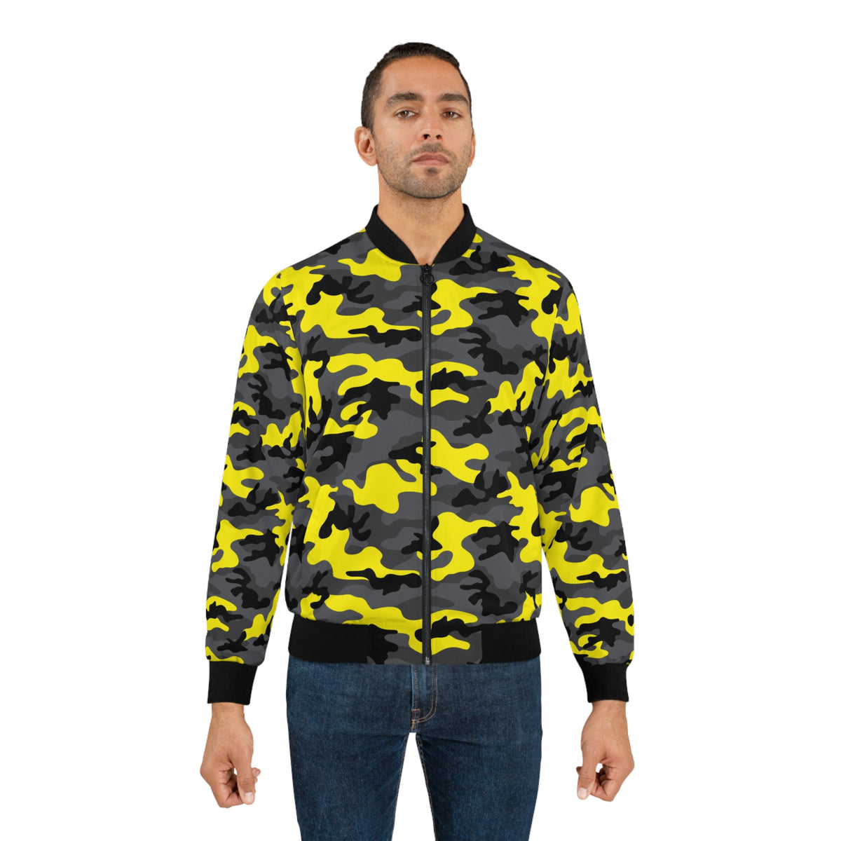 Yellow best sale camo jacket