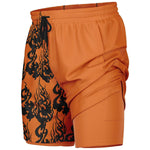 Black Orange Phantom Ghost Shorts