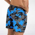 Black & Blue Camo Trunks