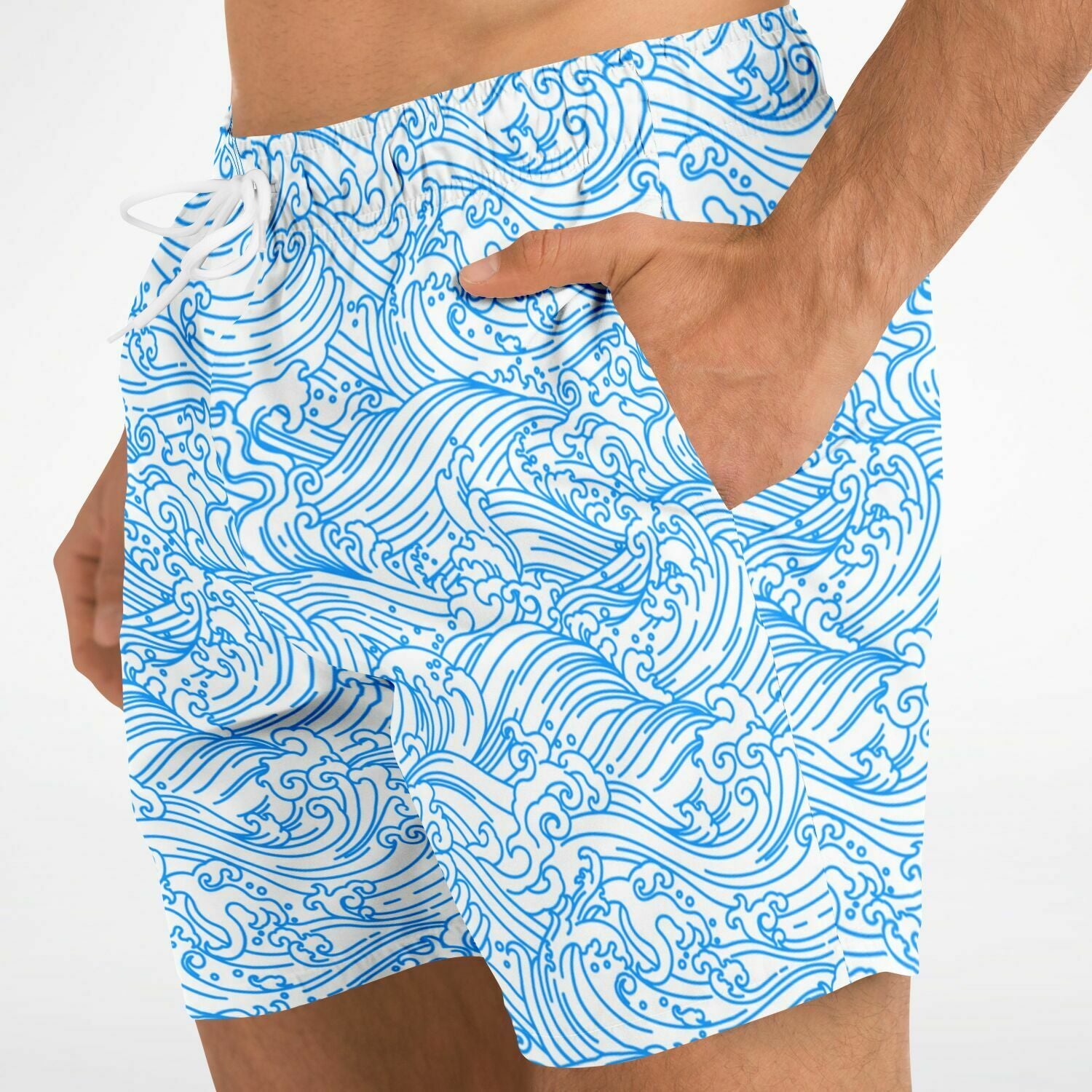 Blue Wave Art Trunks