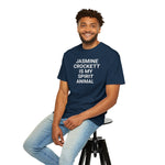 Unisex Jasmine Crockett Is My Spirit Animal Garment-Dyed T-Shirt