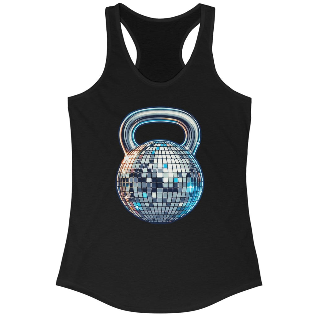 Women's Shiny Disco Ball Kettlebell Classic Tank Top