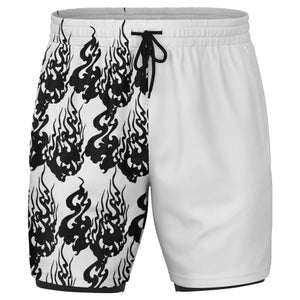 Black White Phantom Ghost Shorts