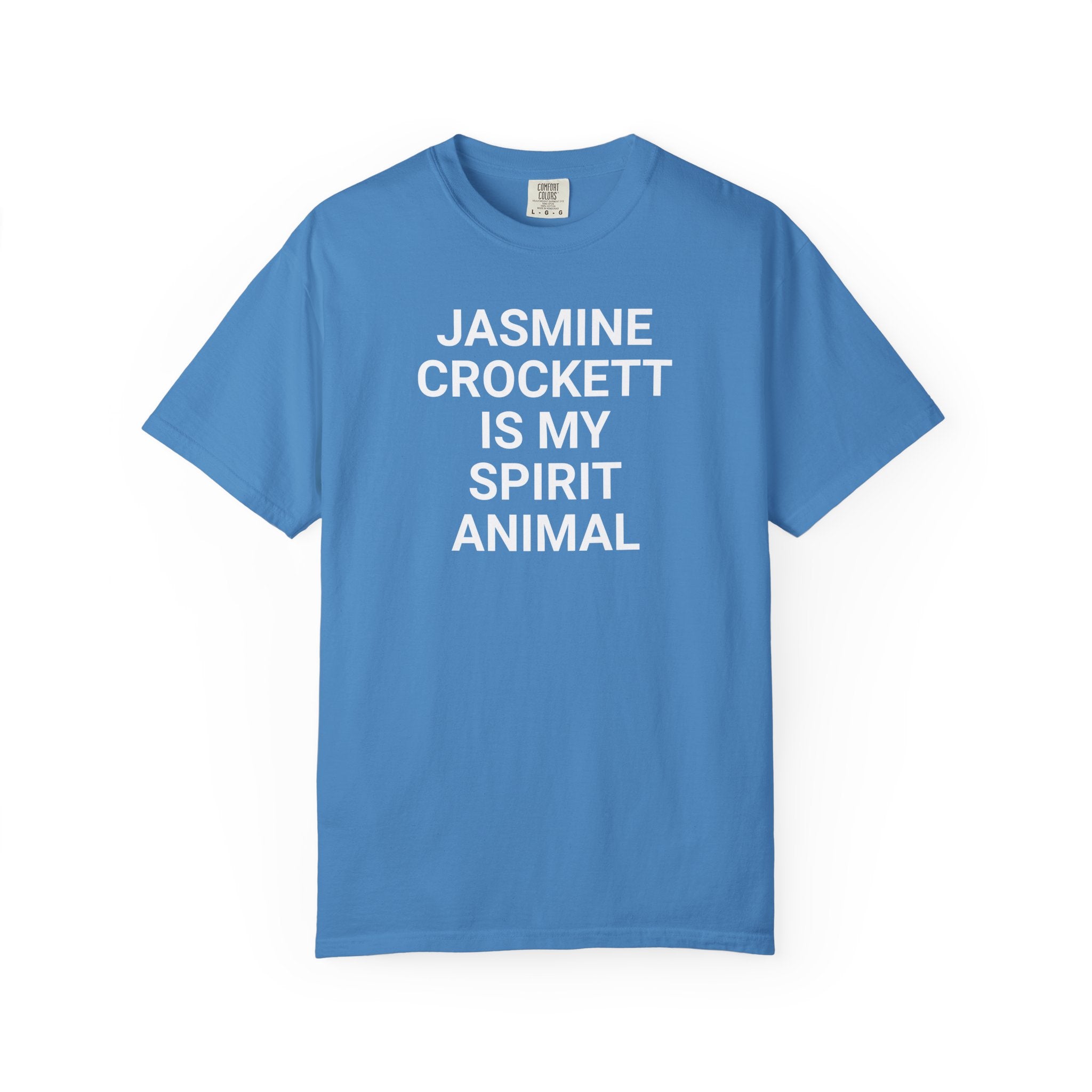 Unisex Jasmine Crockett Is My Spirit Animal Garment-Dyed T-Shirt