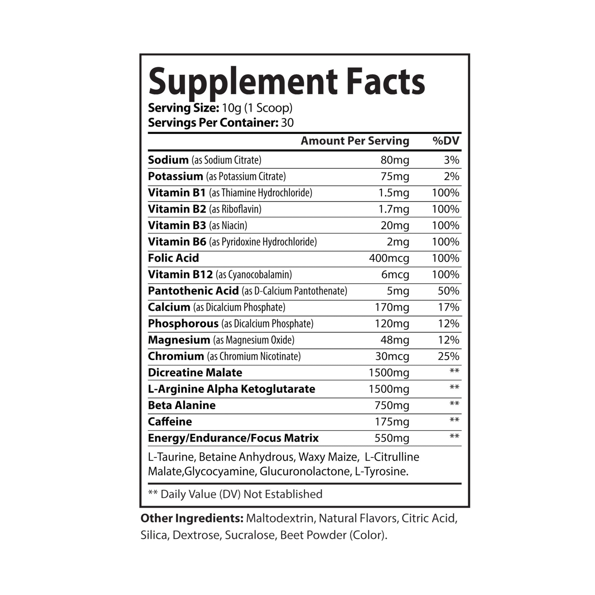 Pre-Workout, Watermelon (300g, 10.58oz)