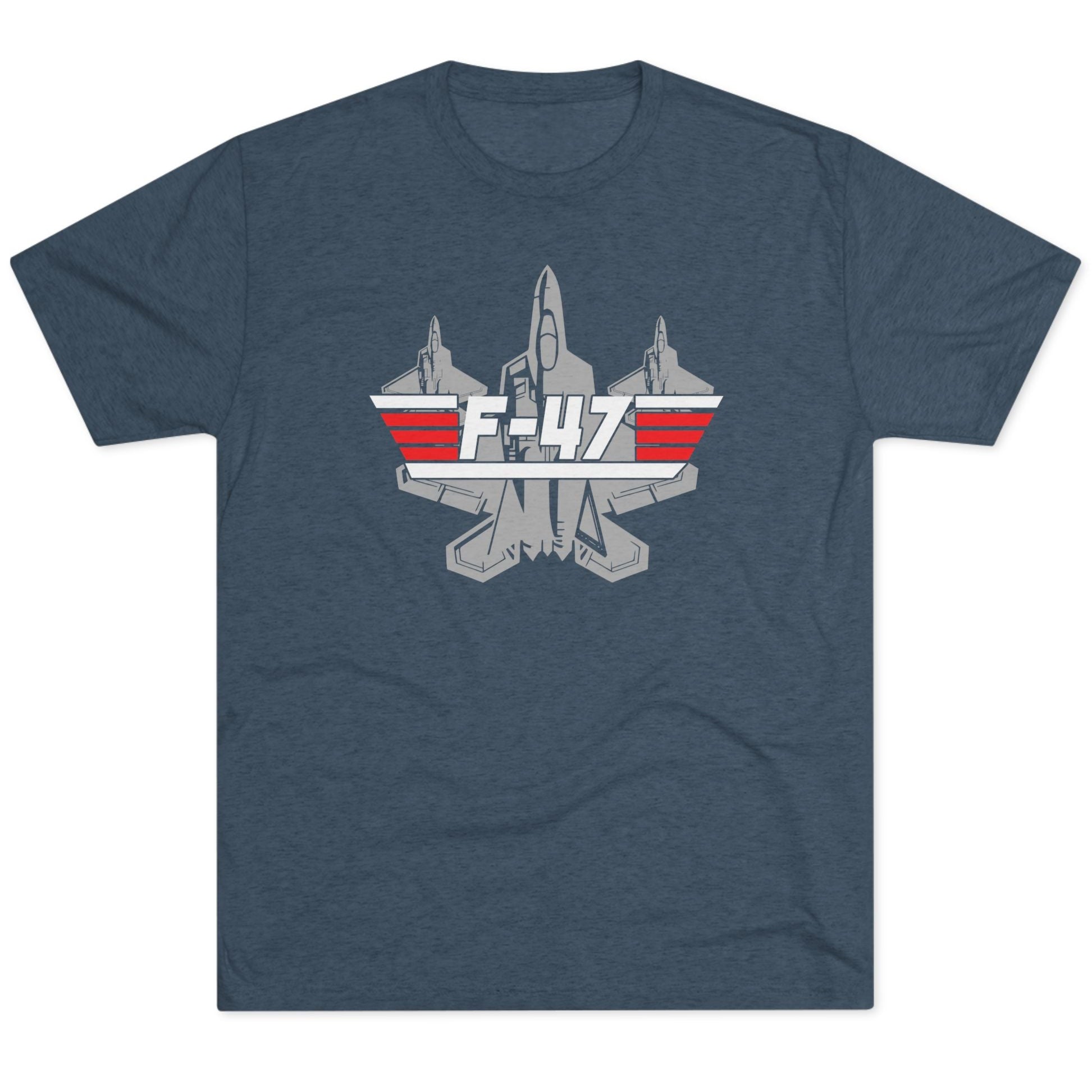 Unisex Tri-Blend F-47 Multi-Gun Finger Salute Crew T-Shirt