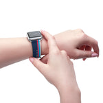 Blue Red Racing Stripe Wristband