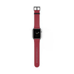 School Spirit Varsity Sports Game Day Football Crimson Red Apple Watch Wrist Band