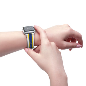 White Yellow Blue Wristband