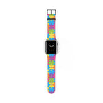 Rainbow Puzzle Pieces Autism Awareness 5k Run Apple Watch Wrist Band
