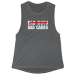 Women's Bad Boys Bad Carbs Flowy Scoop Muscle Tank Top