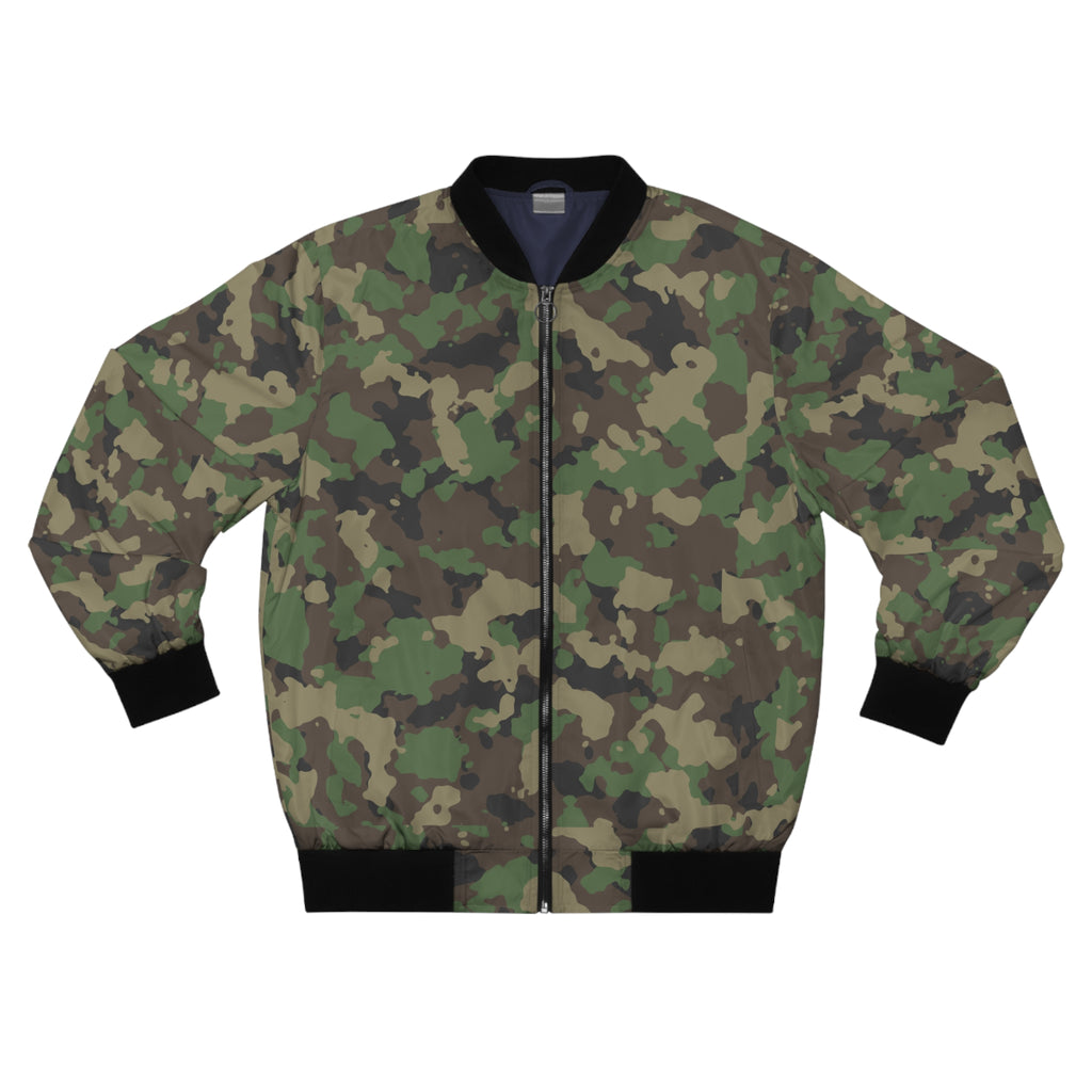 Men's Classic Army Woodland Multicam Military Camouflage Fashion Bomber Jacket
