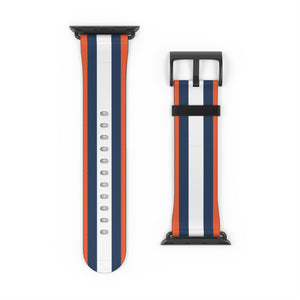 Orange Navy White Wristband