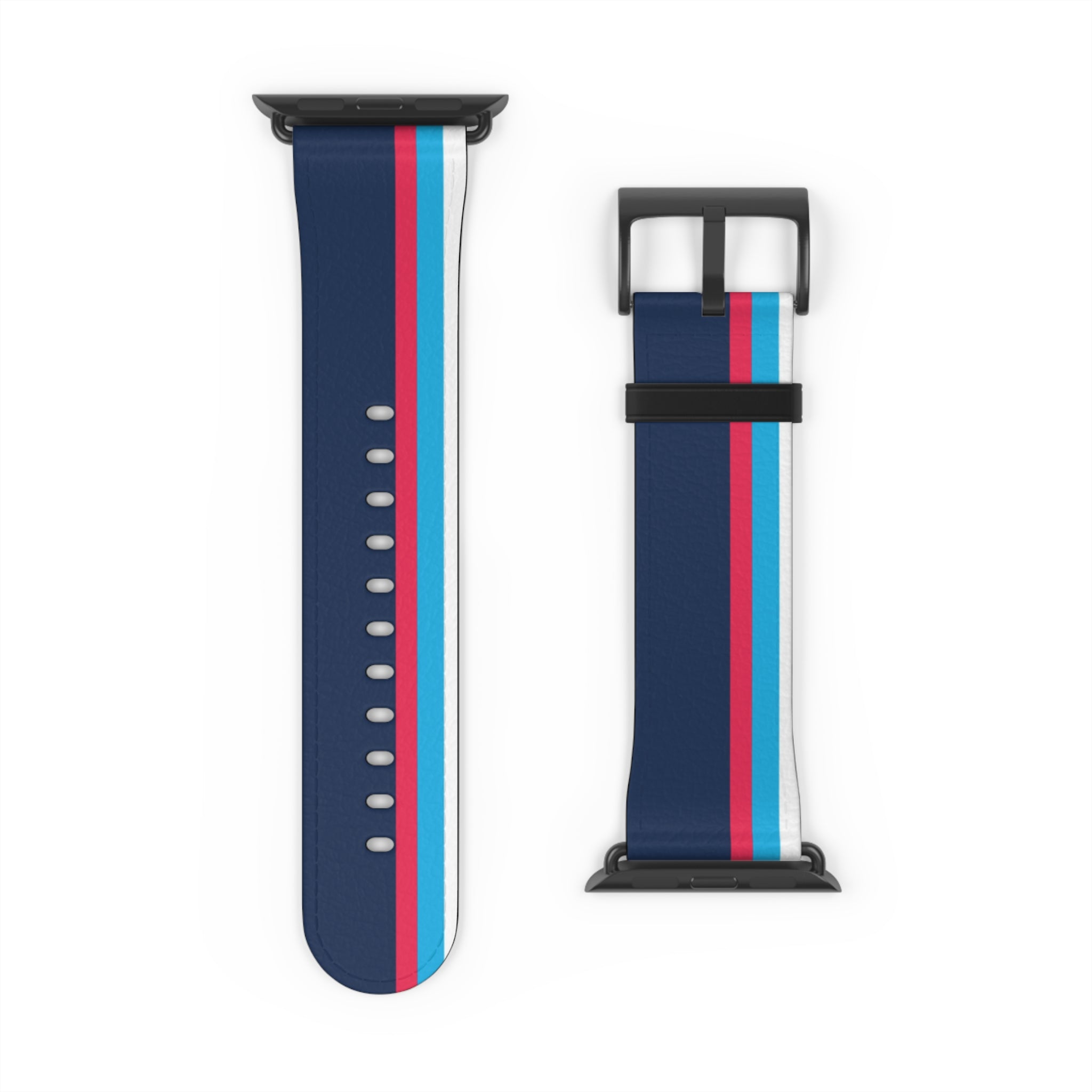 Blue Red Racing Stripe Wristband