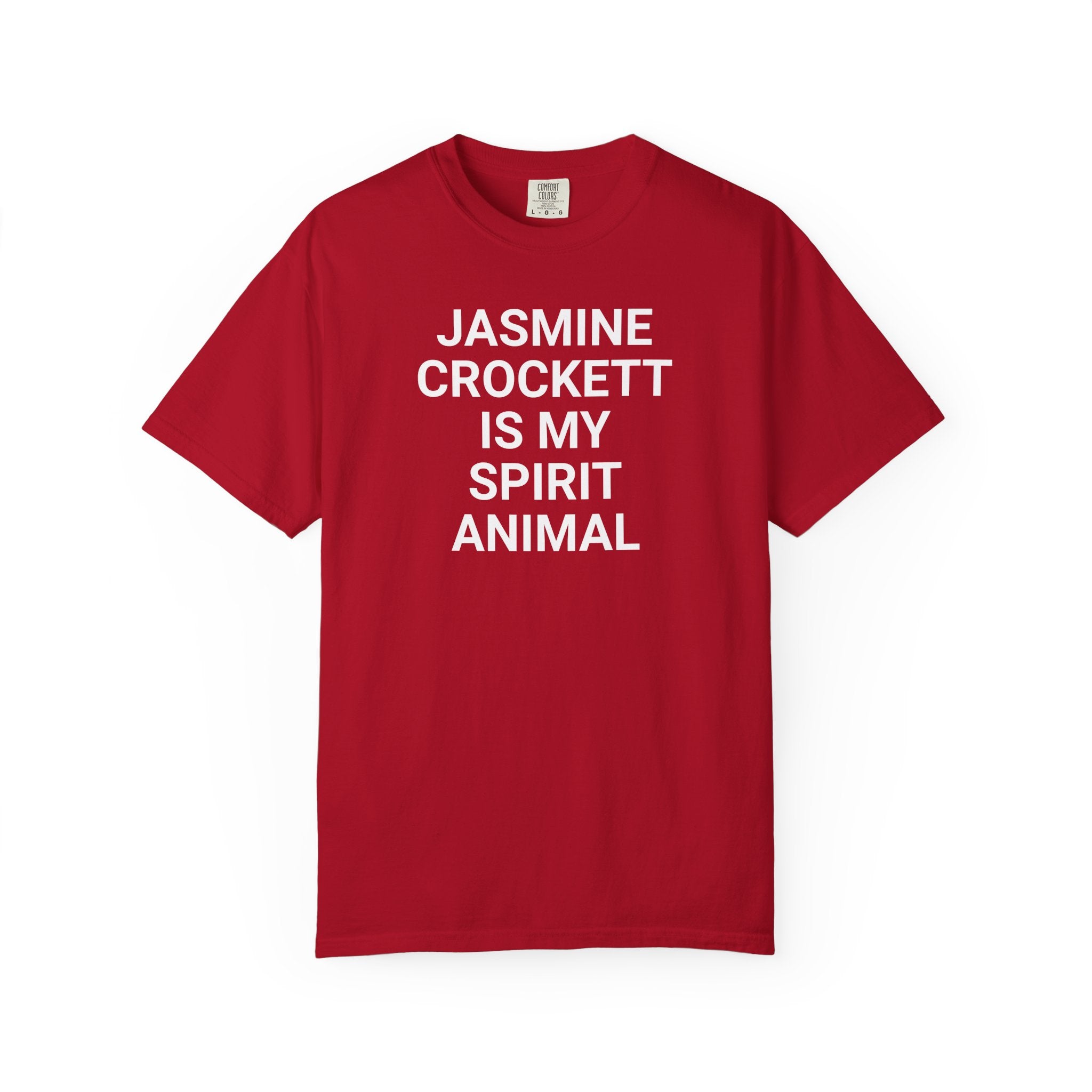 Unisex Jasmine Crockett Is My Spirit Animal Garment-Dyed T-Shirt