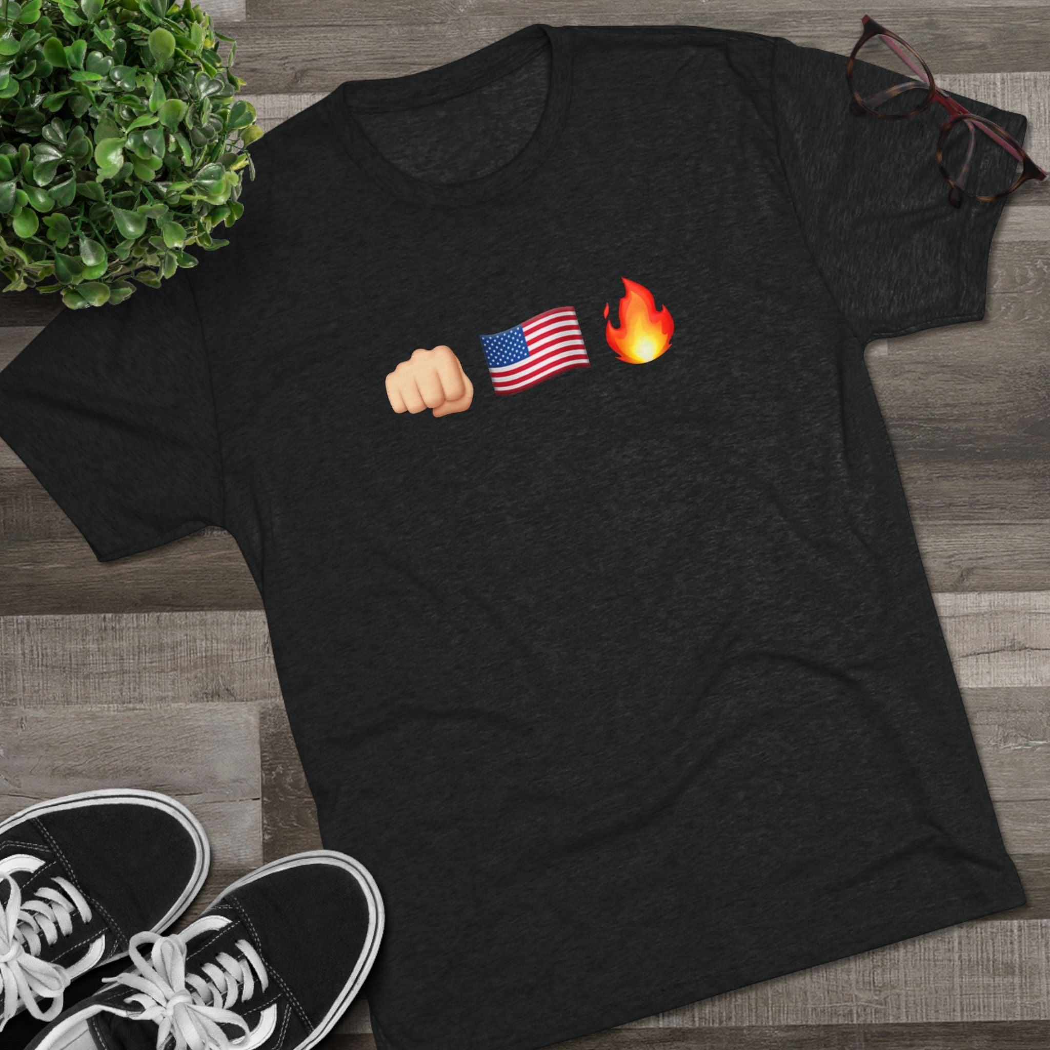 Unisex America F*ck Yeah Got Signal Houthi Tri-Blend Crew T-Shirt