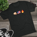 Unisex America F*ck Yeah Got Signal Houthi Tri-Blend Crew T-Shirt