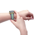 Navy White Green NATO Stripe Wristband