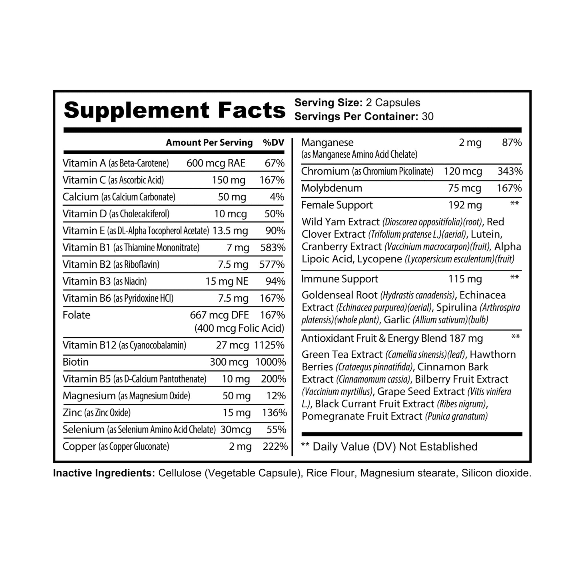 Multivitamin for Women (60 Count)