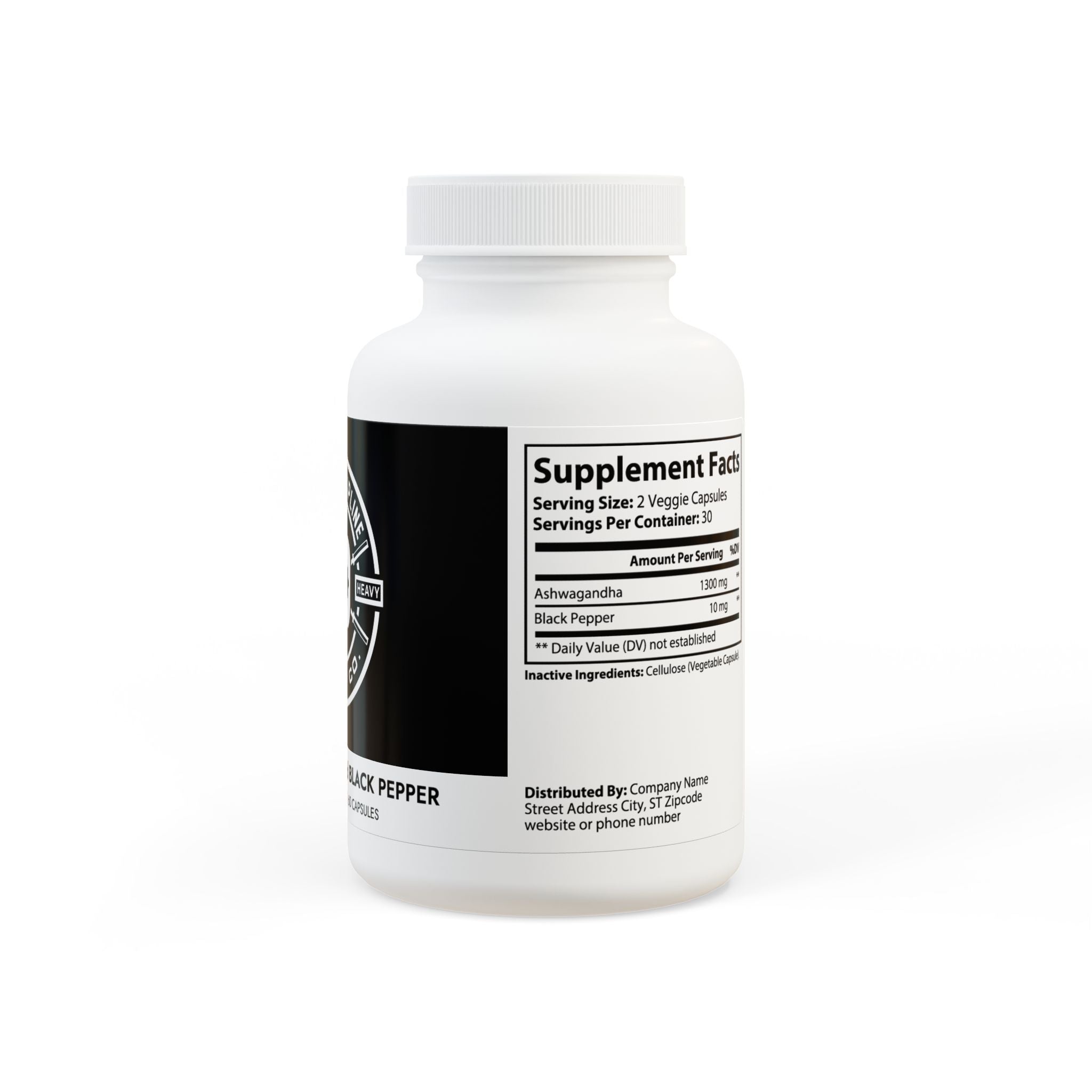 Ashwagandha and Black Pepper (60 Count)