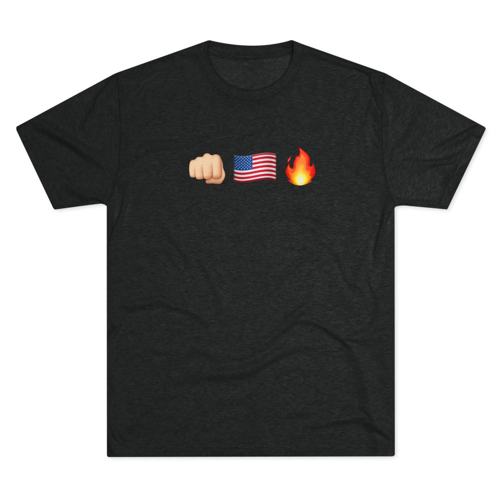 Unisex America F*ck Yeah Got Signal Houthi Tri-Blend Crew T-Shirt