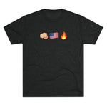 Unisex America F*ck Yeah Got Signal Houthi Tri-Blend Crew T-Shirt