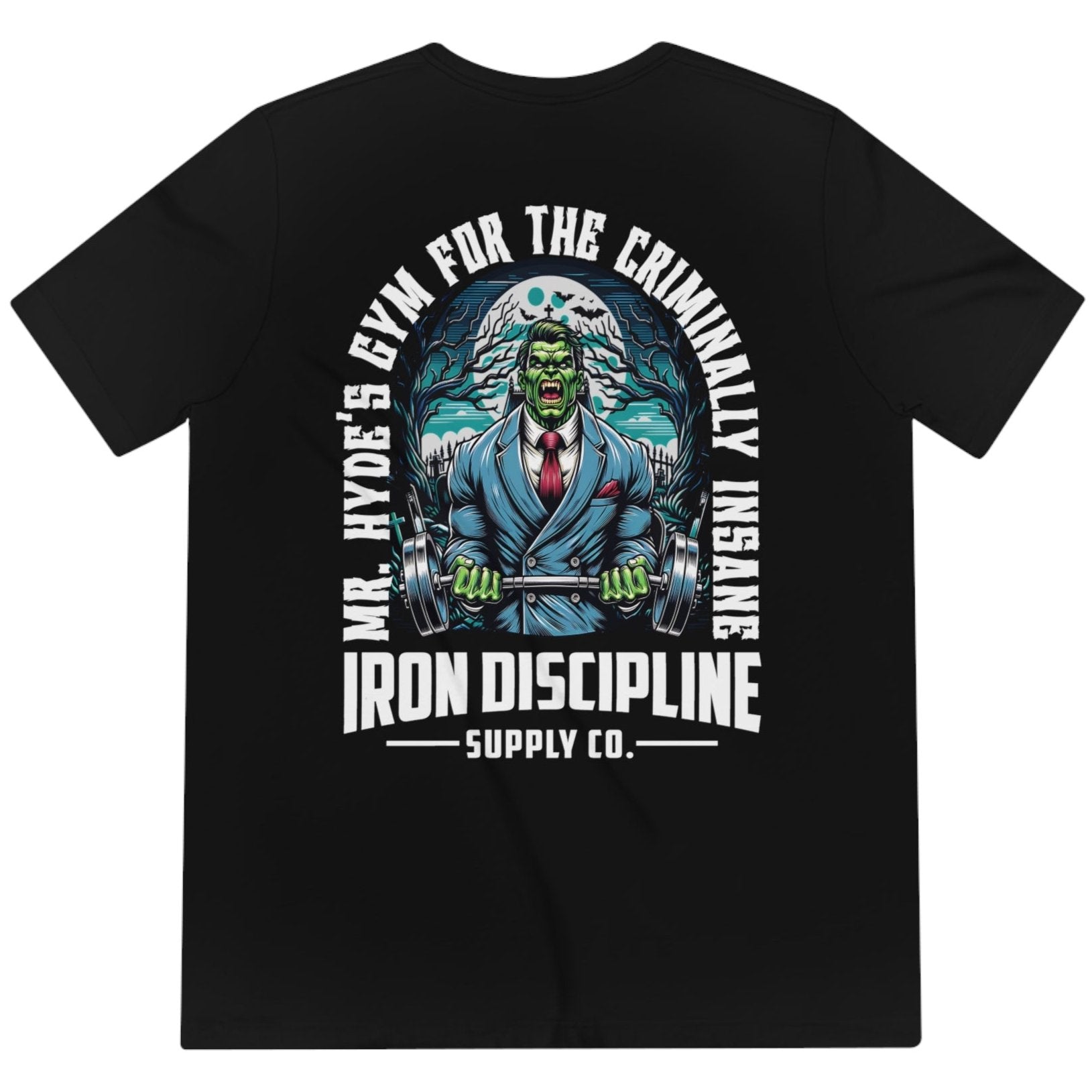 Men's Unisex Mr. Hyde's Gym For The Criminally Insane Tri-Blend T-Shirt
