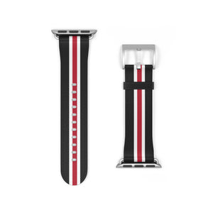 Black White Cardinal Red Wristband