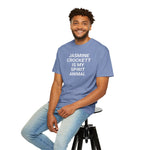 Unisex Jasmine Crockett Is My Spirit Animal Garment-Dyed T-Shirt