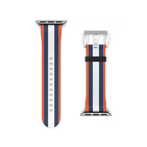 Orange Navy White Wristband