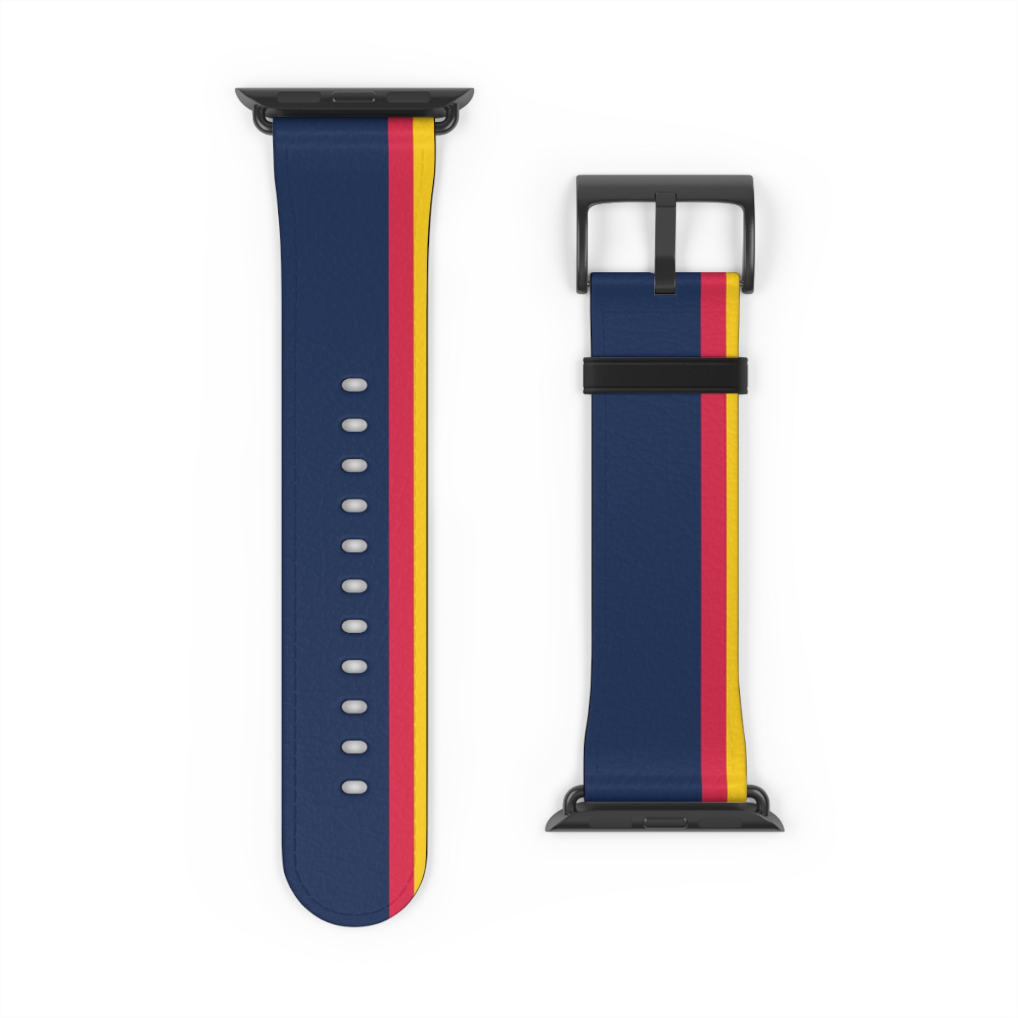 Blue Red Yellow Racing Stripe Wristband