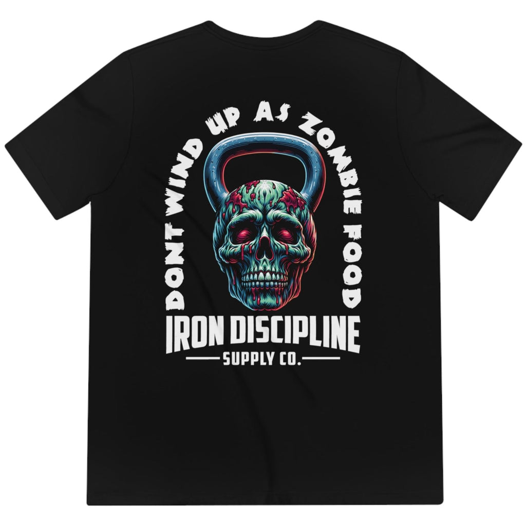 Men's Unisex Don't Wind Up As Zombie Food Kettlebell Triblend Graphic T-Shirt