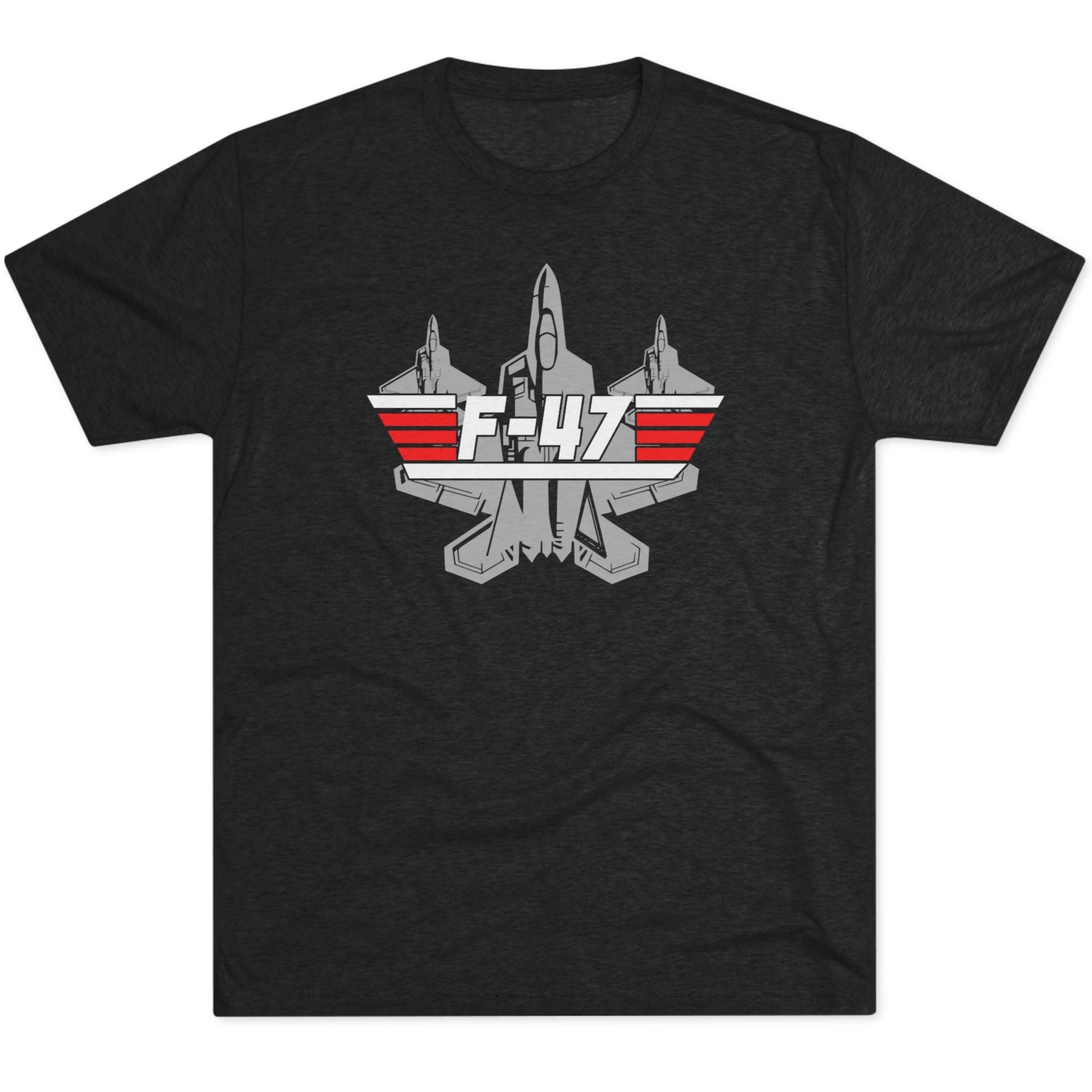Unisex Tri-Blend F-47 Multi-Gun Finger Salute Crew T-Shirt
