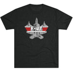 Unisex Tri-Blend F-47 Multi-Gun Finger Salute Crew T-Shirt