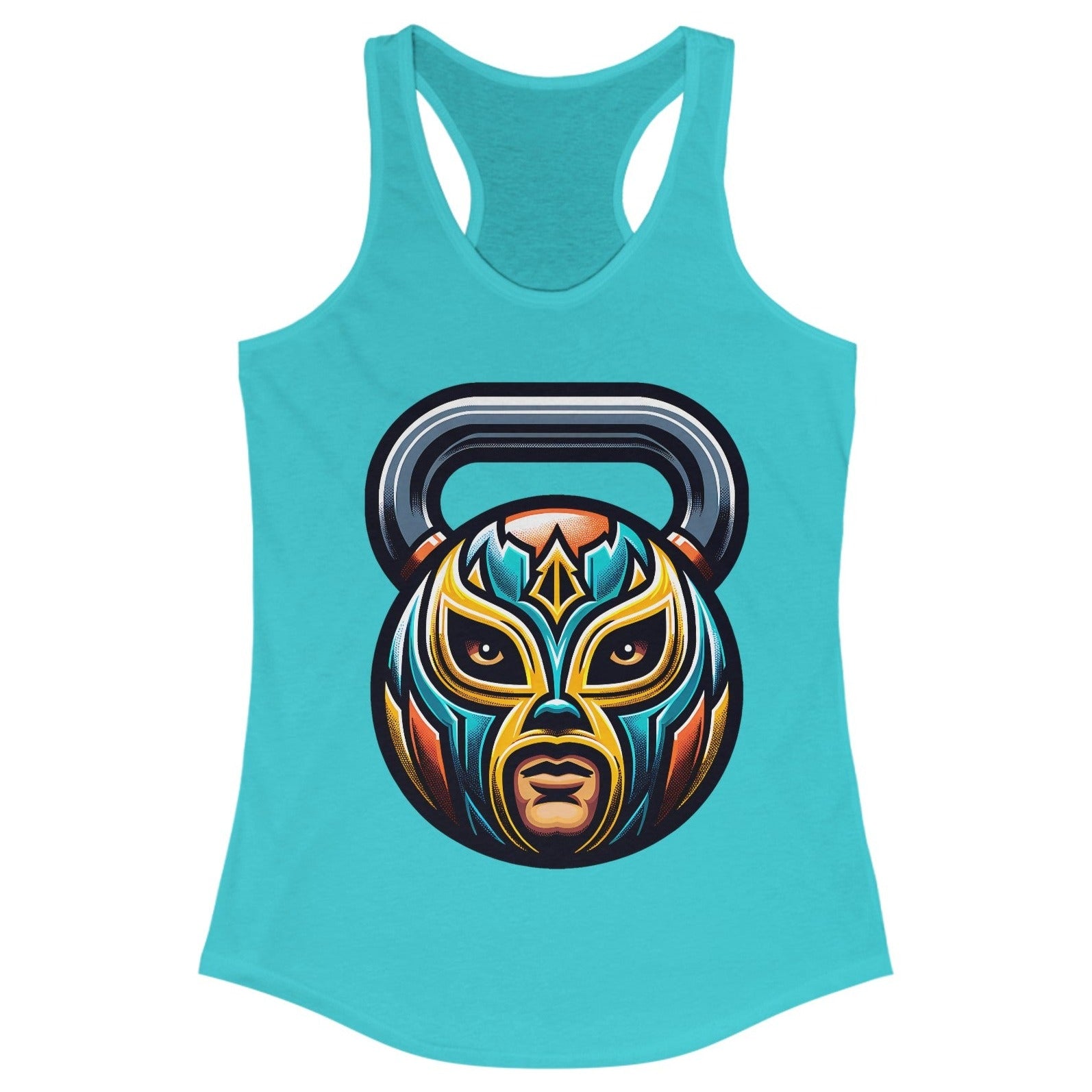 Classic Luchador Mask Kettlebell Tank Top