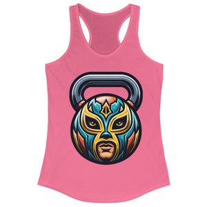 Classic Luchador Mask Kettlebell Tank Top