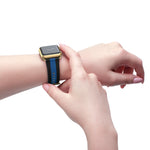 Black Blue NATO Wide Stripe Wristband