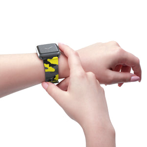 Black Yellow Camo Wristband