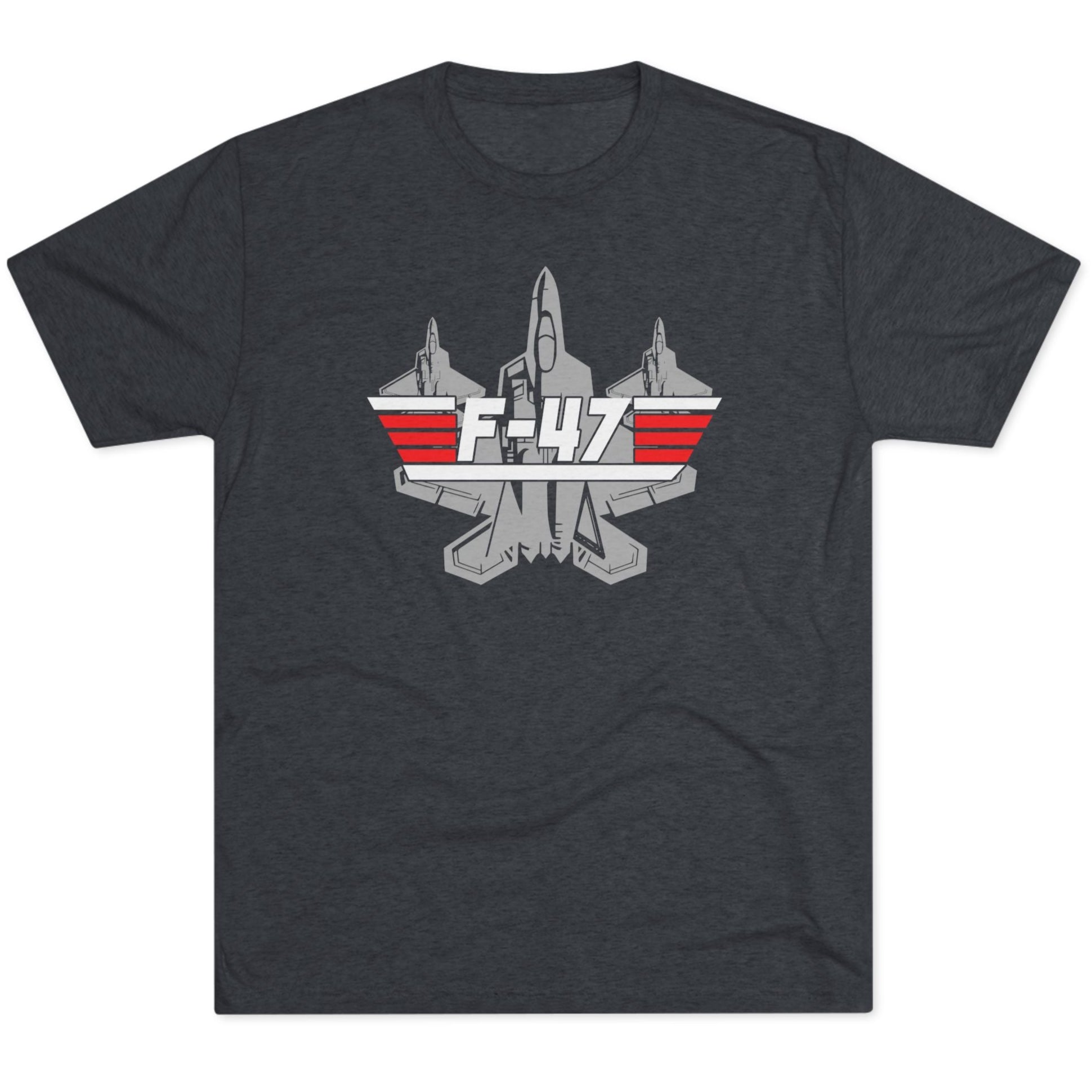 Unisex Tri-Blend F-47 Multi-Gun Finger Salute Crew T-Shirt