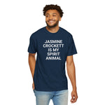 Unisex Jasmine Crockett Is My Spirit Animal Garment-Dyed T-Shirt