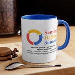 SHS Blue Colorful Accent Mugs, 11oz