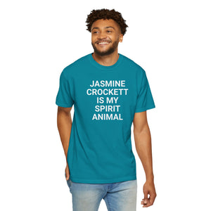 Unisex Jasmine Crockett Is My Spirit Animal Garment-Dyed T-Shirt