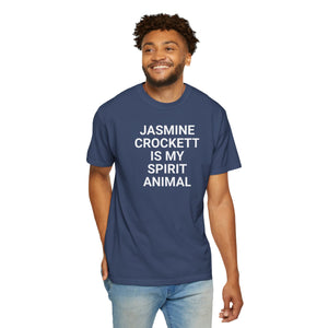 Unisex Jasmine Crockett Is My Spirit Animal Garment-Dyed T-Shirt