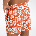 Orange Hawaii Trunks