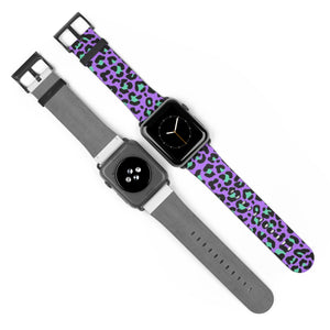Purple Cheetah Wristband