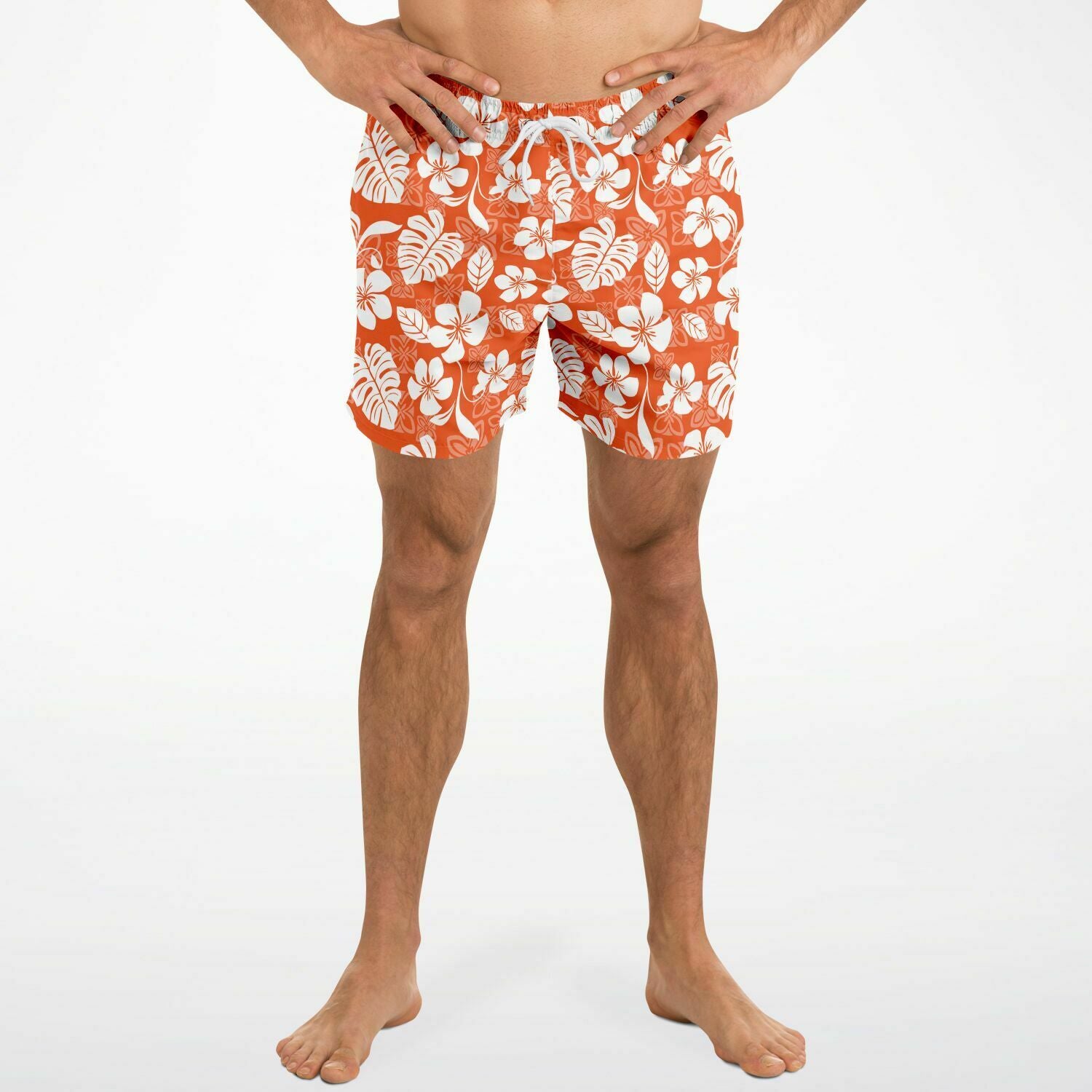 Orange Hawaii Trunks