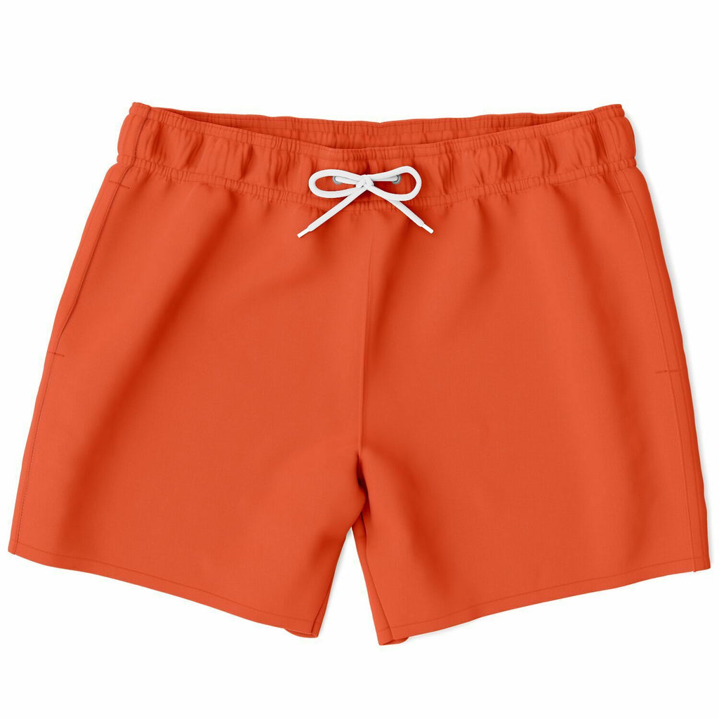 Men's Sun-dried Burnt Orange Tomato Swimsuit Shorts Swim Trunks