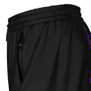 Purple Black Phantom Ghost Shorts