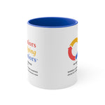 SHS Blue Colorful Accent Mugs, 11oz