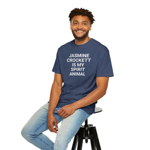 Unisex Jasmine Crockett Is My Spirit Animal Garment-Dyed T-Shirt